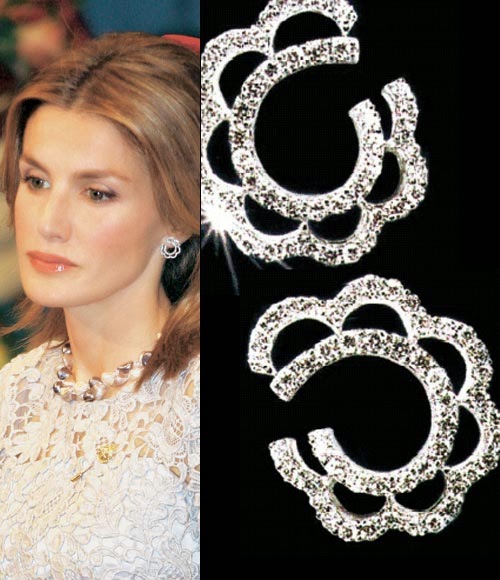 Letizia Pendientes de brillantes de Yanes. 