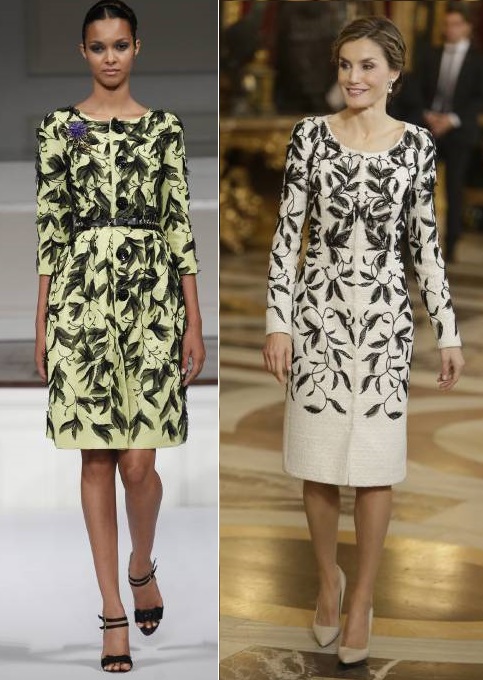 FOTO 5: Vestido de Leti, Vestido de Oscar de la Renta Letizia errores 2017