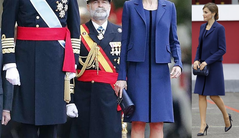 FOTO 10: Leti con vestido y chaqueta azul FOTO 11: Leti vestido azul