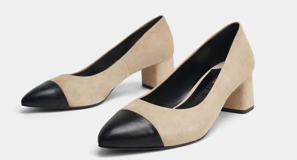 FOTO #9: Zapatos bicolor negro y beige